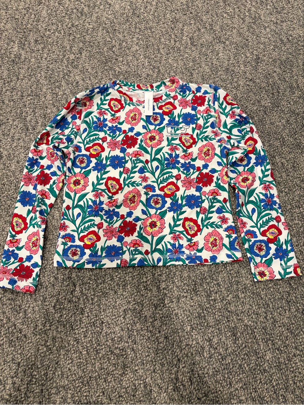 Vineyard Vines Girl’s Floral Long Sleeve Swim Top